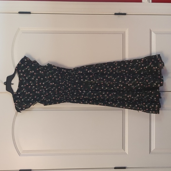 Lucky Brand ditsy printed midi dress XS - Picture 6 of 8